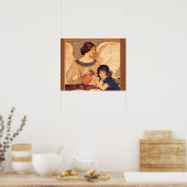 チョコレートエンジェルフランスのアンティーク ポスター (キッチン)