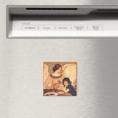 チョコレートエンジェルフランスのアンティーク マグネット (インサイチュ (食洗機))