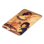 チョコレートエンジェルフランスのアンティーク マグネット (左側)