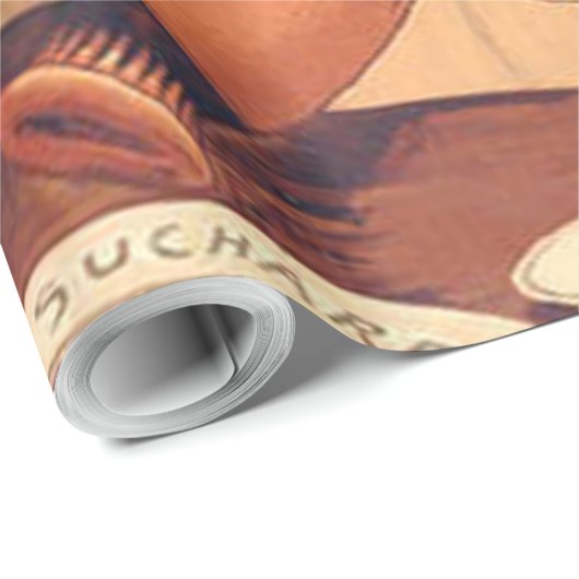 チョコレートエンジェルフランスのアンティーク ラッピングペーパー (ロールコーナー)