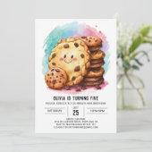チョコレートオモダンンオンラインCookie誕生日 招待状 (スタンド正面)