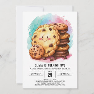 チョコレートオモダンンオンラインCookie誕生日 招待状