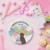 チョコレートオーストラリアの誕生日パーティー紙プレート ペーパープレート (パーティー)