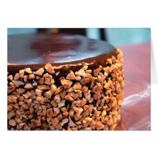 チョコレートカシューのブラウニーのケーキカード(ブランク)