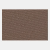 チョコレートカスタム文字 ラッピングペーパーシート (正面3)