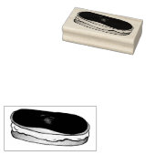 チョコレートカスタードエクレフランスのーストリースタンプ ラバースタンプ (押印)