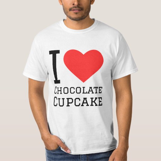 チョコレートカップケーキが大好き Tシャツ (正面)