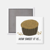 チョコレートカップケーキことわざ マグネット (正面/裏面)