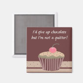 チョコレートカップケーキことわざ マグネット (正面/裏面)