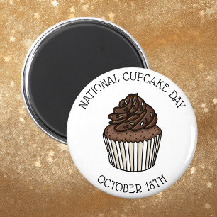 チョコレートカップケーキの日 10月18日 マグネット