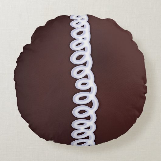 チョコレートカップケーキの枕 ラウンドクッション (正面)