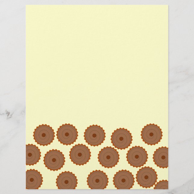 チョコレートカップケーキパターン。 (正面)