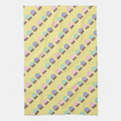 チョコレートカップケーキベイカーキッチン キッチンタオル (縦)