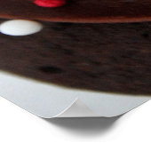 チョコレートカップケーキ写真プリント ポスター (角)