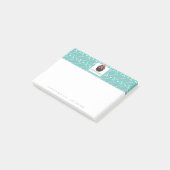 チョコレートカップケーキ振りかけるベーカリーケーキロゴ ポストイット (アングル)