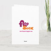 チョコレートカップケーキ誕生日カード カード (裏面)