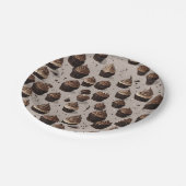 チョコレートカップケーキ ペーパープレート (アングル)