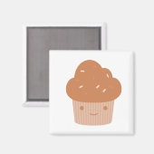 チョコレートカップケーキ マグネット (正面/裏面)