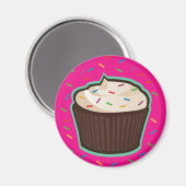 チョコレートカップケーキ マグネット (正面/裏面)