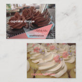 チョコレートカップケーキ 名刺 (正面/裏面)