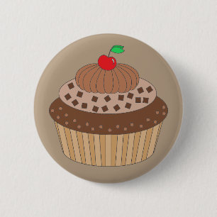 チョコレートカップケーキ 缶バッジ