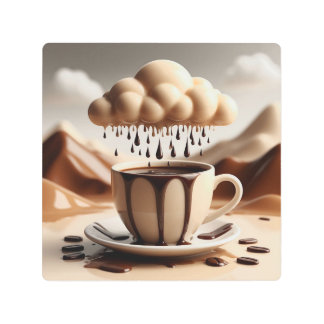 チョコレートカップファンタジードリップ メタルプリント