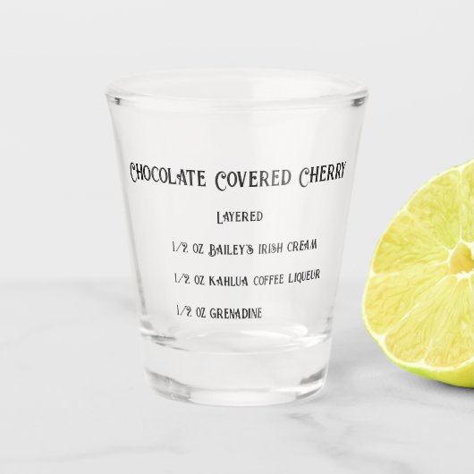 チョコレートカバーさくらんぼノベルティショットグラス ショットグラス (正面)