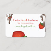 チョコレートカベリーストロベリーシェフケータリング 名刺 (裏面)