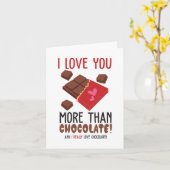 チョコレートカラーグラフィックより愛してる カード (黄色い花)