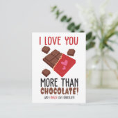 チョコレートカラーグラフィックより愛してる ポストカード (スタンド正面)