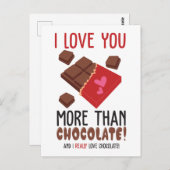 チョコレートカラーグラフィックより愛してる ポストカード (正面/裏面)
