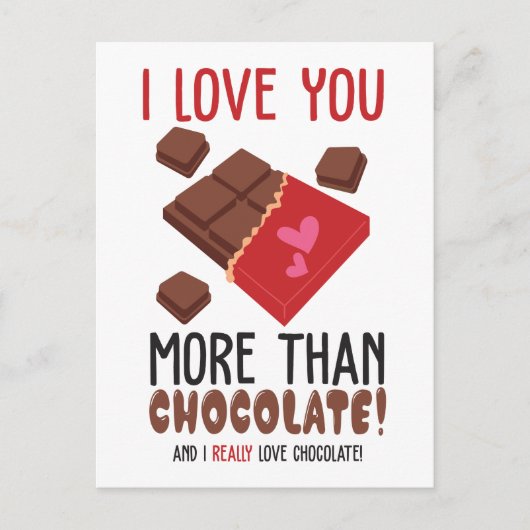 チョコレートカラーグラフィックより愛してる ポストカード (正面)