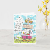 チョコレートカード カード (黄色い花)