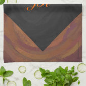 チョコレートカーメルスワール キッチンタオル (折り畳み)