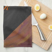 チョコレートカーメルスワール キッチンタオル (四つ折り)