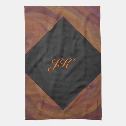 チョコレートカーメルスワール キッチンタオル (縦)