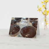 チョコレートガナーチカップケーキ カード (黄色い花)