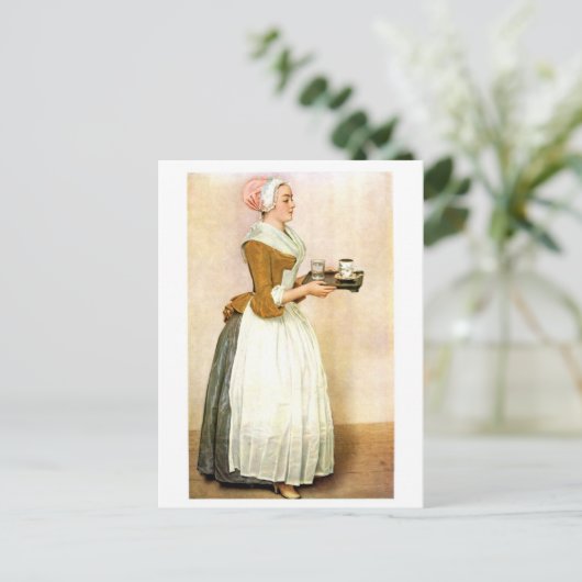 チョコレートガール素晴らしア絵を描ート ポストカード (スタンド正面)