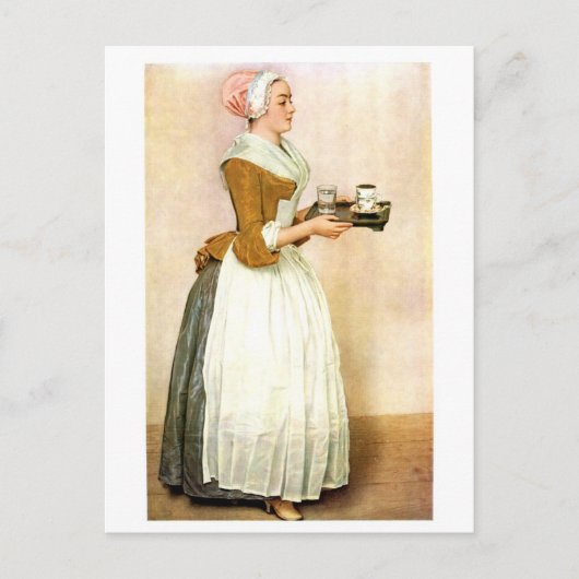 チョコレートガール素晴らしア絵を描ート ポストカード (正面)