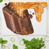 チョコレートキャラメル キッチンタオル (折り畳み)
