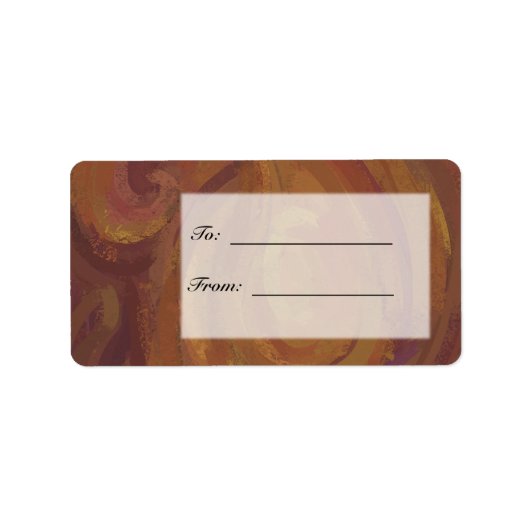 チョコレートキャラメル スワール ラベル (正面)