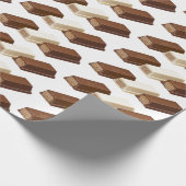 チョコレートキャンディギフトラップ任意の大事な行事 ラッピングペーパー (角)