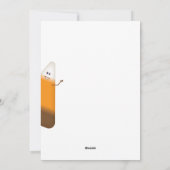 チョコレートキャンディコーンハッピーレ秋ホリデーカード シーズンカード (裏面)