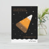 チョコレートキャンディコーンハッピーレ秋ホリデーカード シーズンカード (スタンド正面)