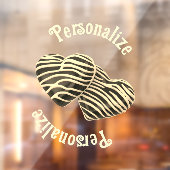 チョコレートキャンディハートかわいい愛 ウィンドウサイン (シート2)