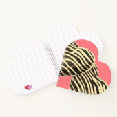 チョコレートキャンディハートピンク甘かわいい ノートブック (内部)