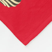 チョコレートキャンディハートロマンチックな赤かわいい愛 フリースブランケット (角)