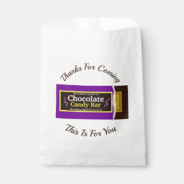 チョコレートキャンディバーありがとうパーティー フェイバーバッグ