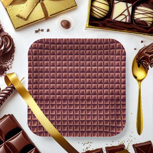 チョコレートキャンディバーパーティー ペーパープレート