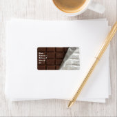 チョコレートキャンディバーリアル差出人住所ラベル ラベル (インサイチュ)